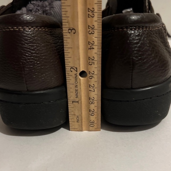 Clarks Cheyn Madi Dark Brown Leather Slip-On Loafer Women's Size 7.5 M - Picture 4 of 8